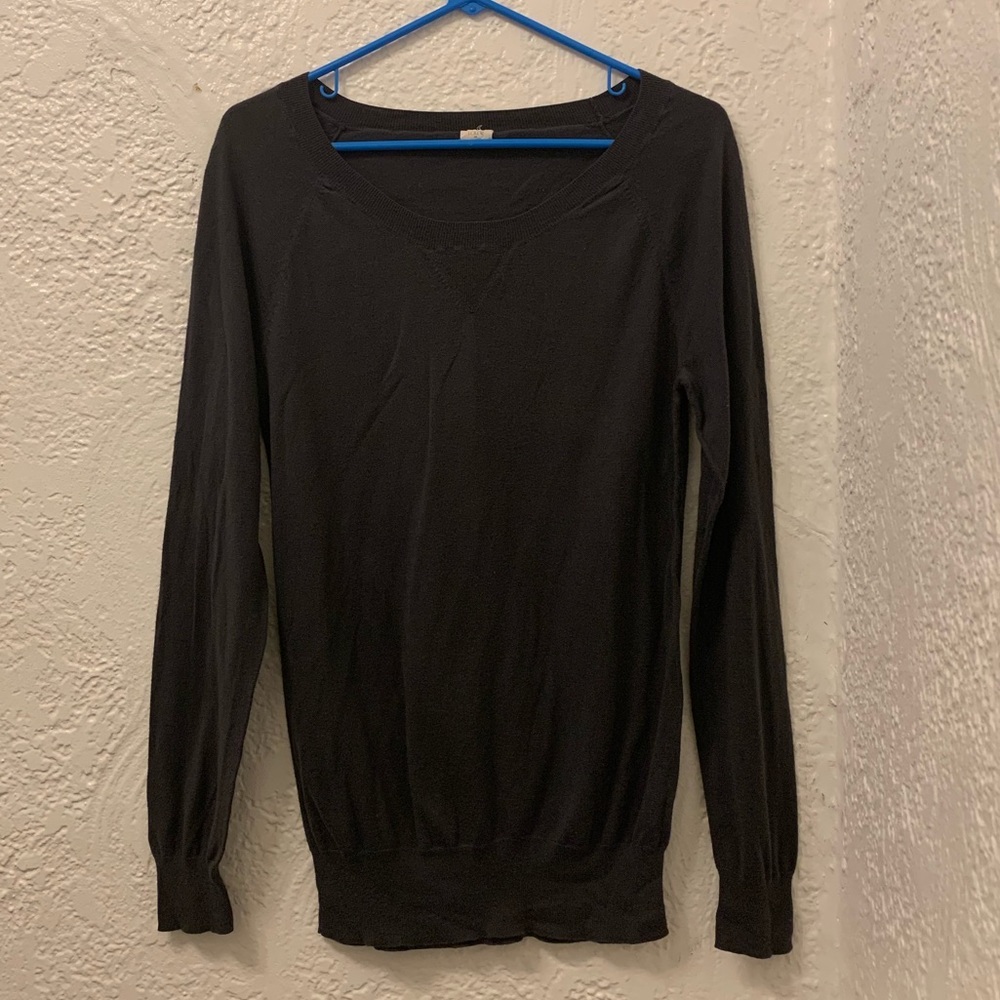 J Crew Charcoal Crew neck Sweater Medium